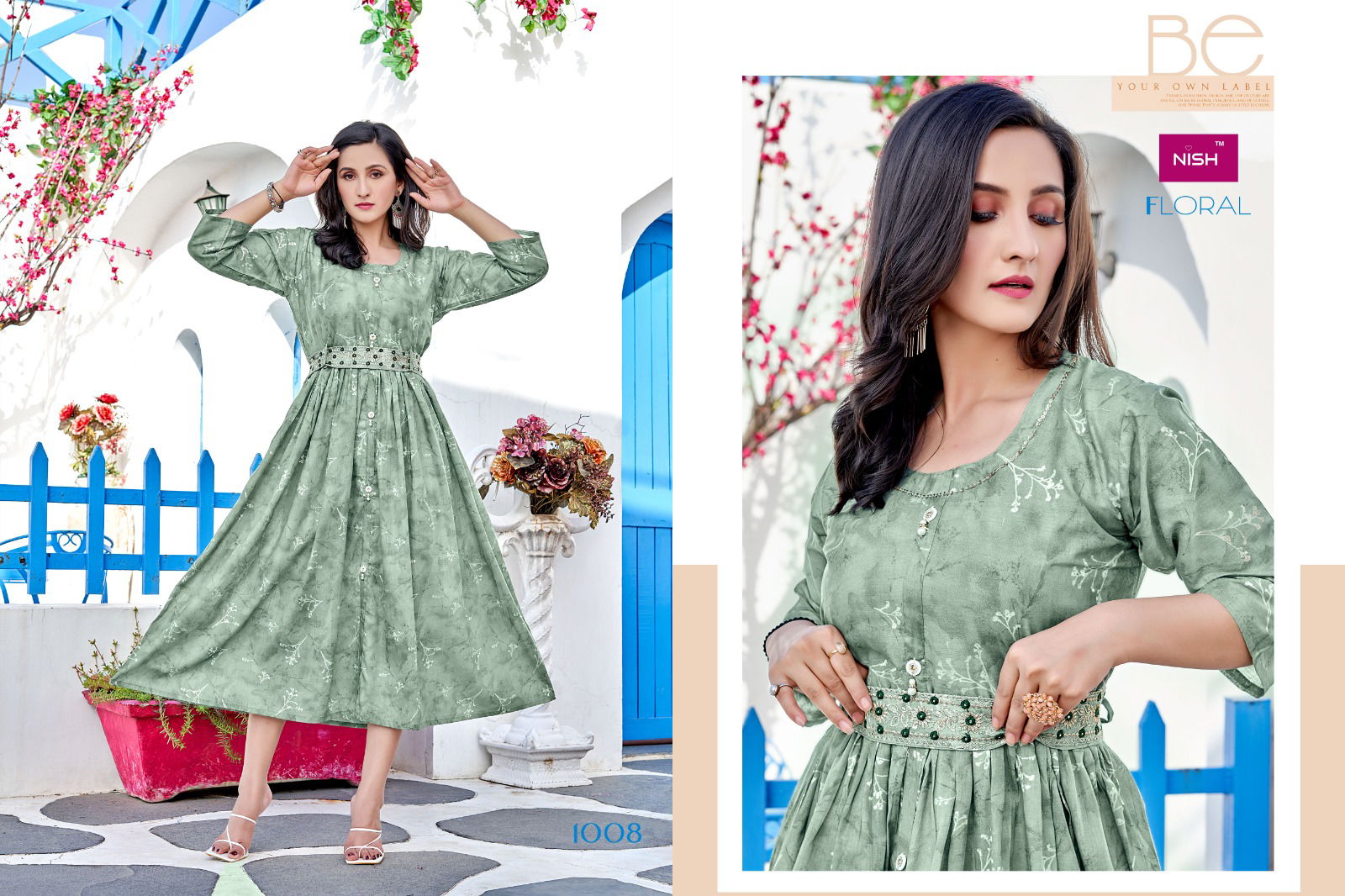 Floral By Nish 1001 To 1008 Designer Kurtis Catalog